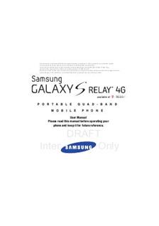 Samsung Galaxy S Relay manual. Smartphone Instructions.